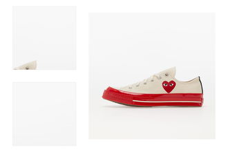 Converse x Comme des Garcons PLAY Chuck Taylor 70 Low Top Red Sole White 4