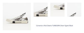 Converse x Rick Owens TURBODRK Silver/ Egret/ Black 1