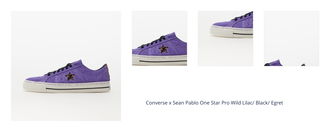 Converse x Sean Pablo One Star Pro Wild Lilac/ Black/ Egret 1