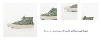 Converse x Undefeated Chuck 70 Mid Sea Spray/ Fossil 1