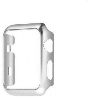 COTEetCI PC Plated Protective Case for Apple Watch 44 mm, silver