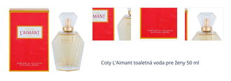 Coty L'Aimant toaletná voda pre ženy 50 ml 1