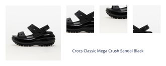 Crocs Classic Mega Crush Sandal Black 1