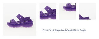 Crocs Classic Mega Crush Sandal Neon Purple 1