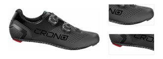 Crono  CR2 Road Full Carbon BOA Black 41,5 Pánska cyklistická obuv 3