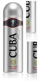 Cuba Black dezodorant v spreji pre mužov 200 ml 3