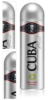 Cuba Black dezodorant v spreji pre mužov 200 ml 4