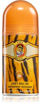 Cuba Jungle Tiger guľôčkový deodorant antiperspirant pre ženy 50 ml