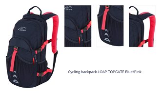 Cycling backpack LOAP TOPGATE Blue/Pink 1