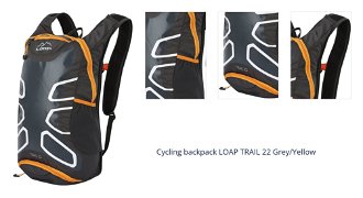 Cycling backpack LOAP TRAIL 22 Grey/Yellow 1