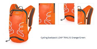 Cycling backpack LOAP TRAIL15 Orange/Green 1