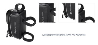 Cycling bag for mobile phone ALPINE PRO POLRE black 1