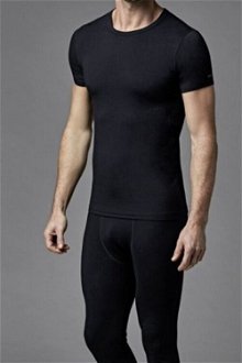 Dagi Men's Black Crew Neck Short Sleeve Top Thermal Underwear 5