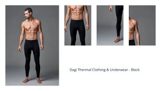 Dagi Men's Black Bottom Thermal Underwear 1