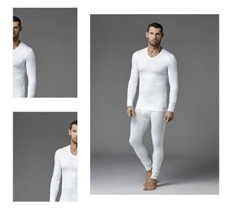 Dagi Ecru V-Neck Men's Long Sleeve Top Thermal Underwear 4