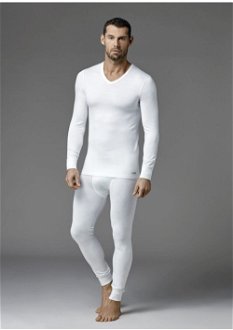 Dagi Ecru V-Neck Men's Long Sleeve Top Thermal Underwear 2