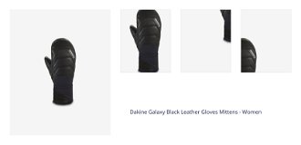 Dakine Galaxy Black Leather Gloves Mittens - Women 1