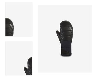 Dakine Galaxy Black Leather Gloves Mittens - Women 4