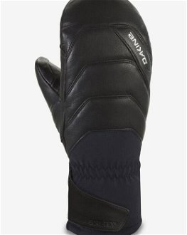 Dakine Galaxy Black Leather Gloves Mittens - Women 5