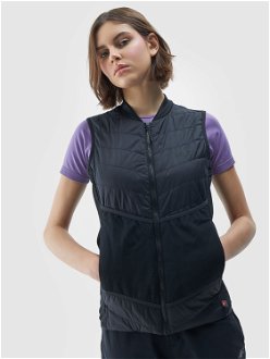 Dámska bežecká zatepľovacia vesta s výplňou PrimaLoft Black Insulation Eco - čierna