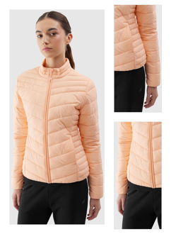 Dámska zatepľovacia bunda s recyklovanou výplňou - oranžová 3