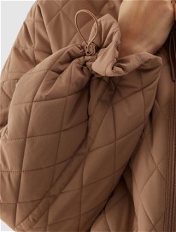 Dámska zatepľovacia bunda so syntetickou výplňou - hnedá 8
