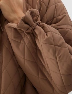 Dámska zatepľovacia bunda so syntetickou výplňou - hnedá 9