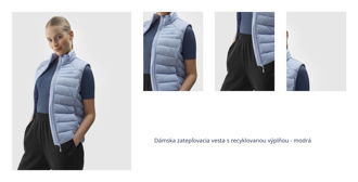 Dámska zatepľovacia vesta s recyklovanou výplňou - modrá 1