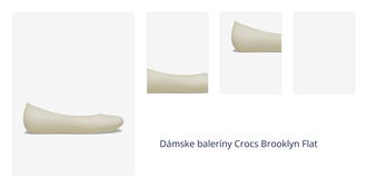 Dámske baleríny Crocs Brooklyn Flat 1