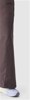 Dámske casual nohavice so širokými nohavicami - hnedé 9