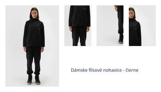 Dámske flísové nohavice - čierne 1