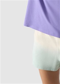 Dámske oversize tričko s potlačou - fialové 8