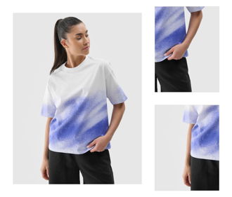 Dámske oversize tričko s potlačou - kobaltovomodré 3