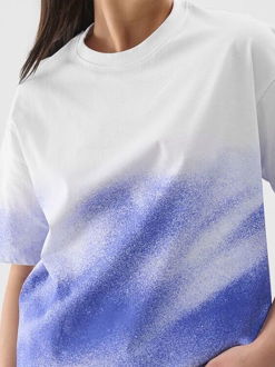 Dámske oversize tričko s potlačou - kobaltovomodré 5