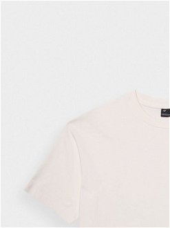 Dámske oversize tričko s potlačou - krémové 6