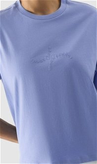 Dámske oversize tričko s potlačou - modré 5