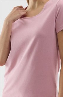 Dámske regular tričko bez potlače - púdrovo ružové 5