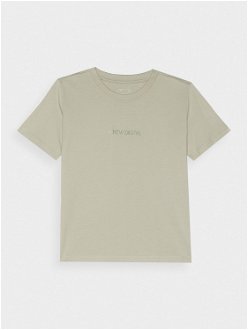 Dámske regular tričko s potlačou - olivové/kaki