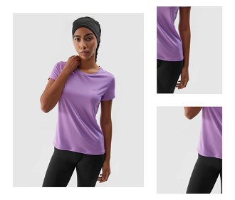 Dámske rýchloschnúce bežecké tričko - fialové 3