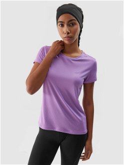 Dámske rýchloschnúce bežecké tričko - fialové 2