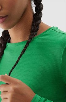 Dámske rýchloschnúce bežecké tričko s dlhým rukávom - zelené 5