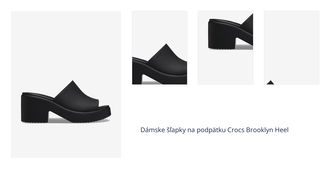 Dámske šľapky na podpätku Crocs Brooklyn Heel 1