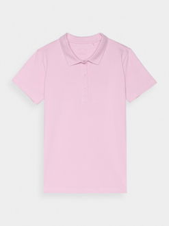 Dámske slim polo tričko - ružové
