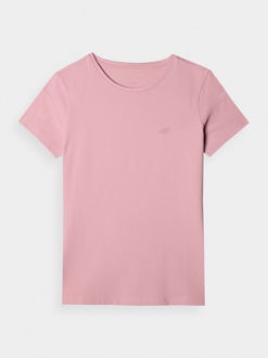 Dámske slim tričko bez potlače - ružové
