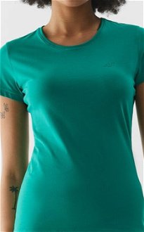 Dámske slim tričko bez potlače - zelené 5