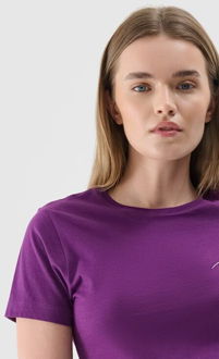 Dámske slim tričko s potlačou - fialové 6