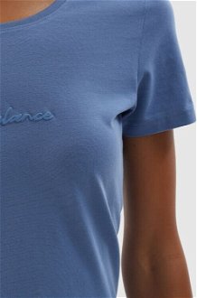 Dámske slim tričko z organickej bavlny - modré 9