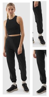 Dámske teplákové nohavice typu jogger - čierne 3
