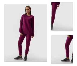 Dámske teplákové nohavice typu jogger - fialové 3