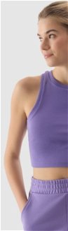 Dámske teplákové nohavice typu jogger - fialové 6